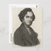 Hector Berlioz Postkarte (Vorne/Hinten)