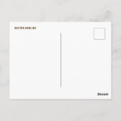 Hector Berlioz Postkarte (Rückseite)