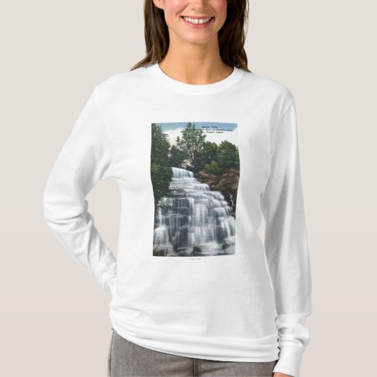 Hector fällt nahe Seneca See-Ansicht T-Shirt (Vorderseite)