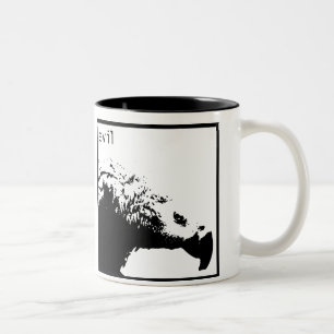Hector - grundlegendes Schwarzes Zweifarbige Tasse