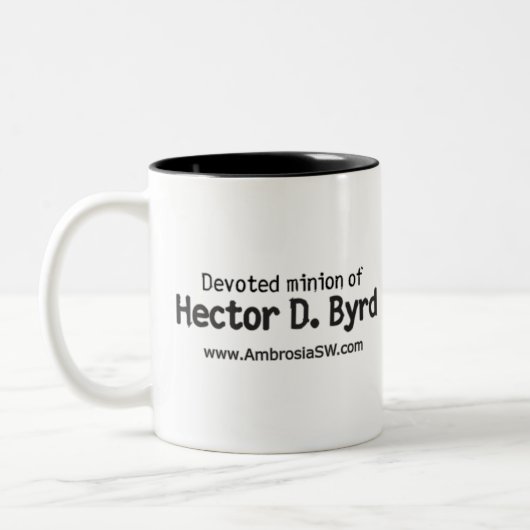 Hector - grundlegendes Schwarzes Zweifarbige Tasse (Links)