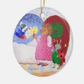 Heddy und Ben Keramikornament (Links)