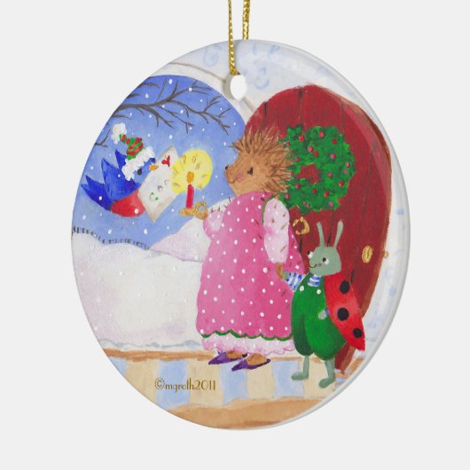 Heddy und Ben Keramikornament (Links)