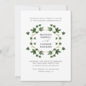 Hedera | Botanische Hochzeit der Marine Einladung (Vorderseite)