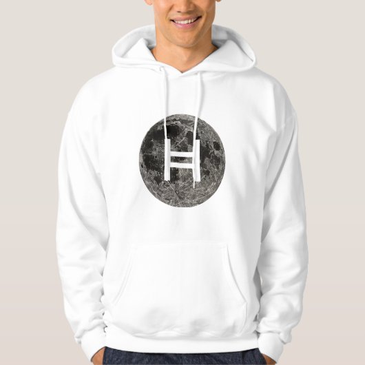 Hedera Hashgraph Moon Hoodie (Vorderseite)