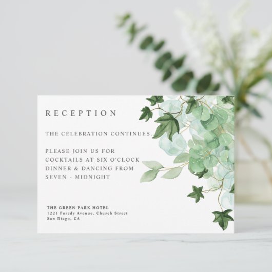 Hedera | Ivy Blätter Botanische Gastdetails Begleitkarte (Stehend Vorderseite)