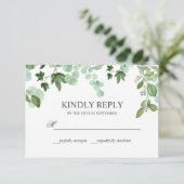 Hedera | Ivy Blätter Gray WEDDING Kindly Antwort (Stehend Vorderseite)