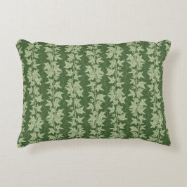 Hedera Ivy Vines - botanisch grünes L_D Muster. Dekokissen