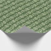 Hedera Ivy Vines - botanisch grünes L_D Muster. Geschenkpapier (Ecke)