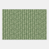 Hedera Ivy Vines - botanisch grünes L_D Muster. Geschenkpapier Set (Vorderseite 3)