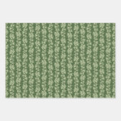 Hedera Ivy Vines - botanisch grünes L_D Muster. Geschenkpapier Set (Vorderseite 2)