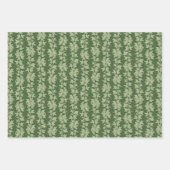 Hedera Ivy Vines - botanisch grünes L_D Muster. Geschenkpapier Set (Vorderseite)