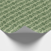 Hedera Ivy Vines - botanisches grünes D_L Muster. Geschenkpapier (Ecke)