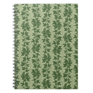 Hedera Ivy Vines - botanisches grünes D_L Muster. Notizblock