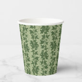 Hedera Ivy Vines - botanisches grünes D_L Muster. Pappbecher (Vorderseite)