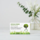 Hedge Clippers | Gras | Landscaping Business Card Visitenkarte (Stehend Vorderseite)
