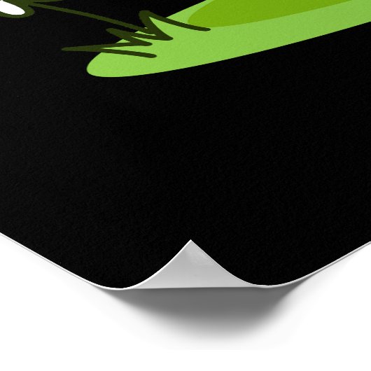 Hedge Hugs Funny Igel Pun Dark BG Poster (Ecke)