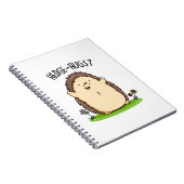 Hedge Hugs Funny Igel Pun Notizblock (Rechte Seite)