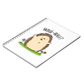 Hedge Hugs Funny Igel Pun Notizblock (Linke Seite)