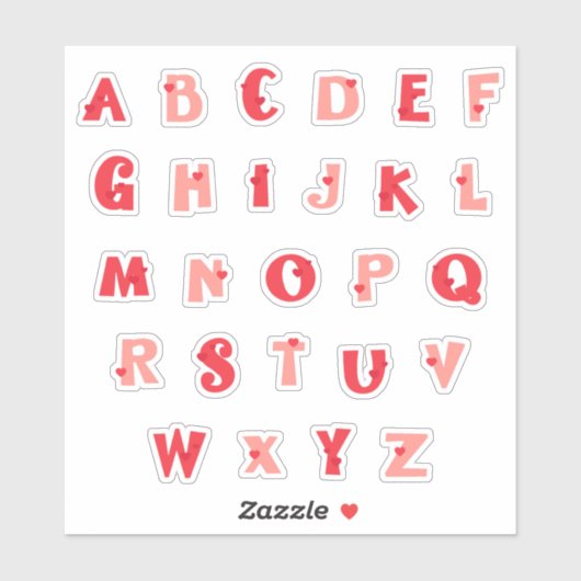 Hedge Hugs Lowercase Alphabet Stickers | Cute Hedg Aufkleber (Blatt)