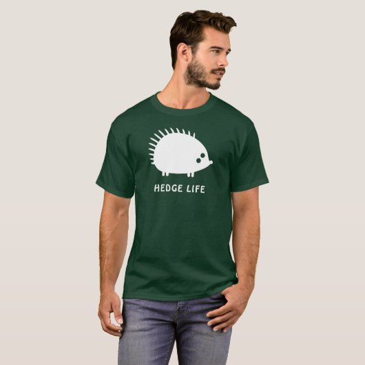 Hedge Life - Igel Design T-Shirt (Vorne ganz)