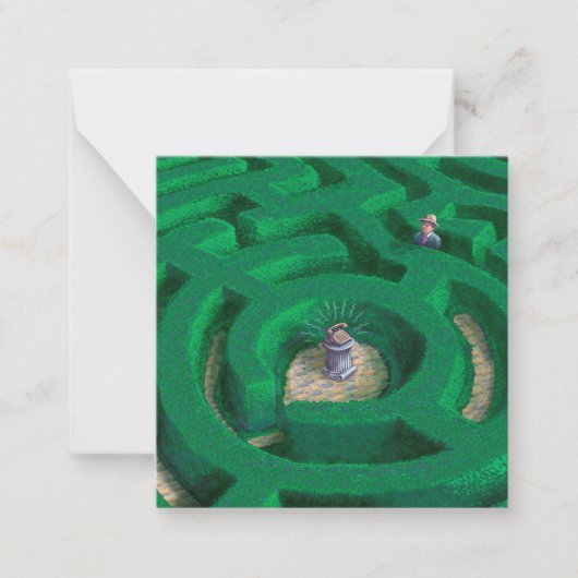 Hedge Maze Card Mitteilungskarte (Vorderseite)