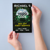 Hedge-Rahmen-Landschaftsgestaltung Flyer (Handgriff)