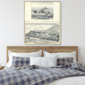 Hedge Row Vineyard, Fresno Leinwanddruck (Insitu (Schlafzimmer))
