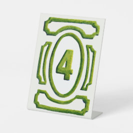 Hedge-Tabelle 4 für den Aquarellgarten Sockelschild