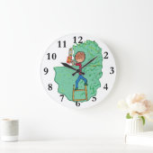 Hedge-Trimmung Große Wanduhr (Zuhause)