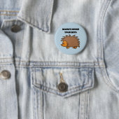 Hedge Your Wetten Igel Funny Gambling Cartoon Button (Beispiel)