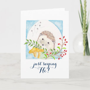 Hedgeghog Grußkarte Karte