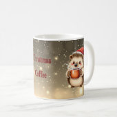 Hedgehog Christmas Coffee  Kaffeetasse (VorderseiteRechts)