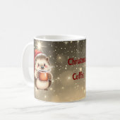 Hedgehog Christmas Coffee  Kaffeetasse (Vorderseite Links)