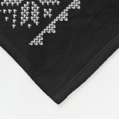 Hedgehog Christmas Lights Ugly Sweater Funny Santa Fleecedecke (Ecke)