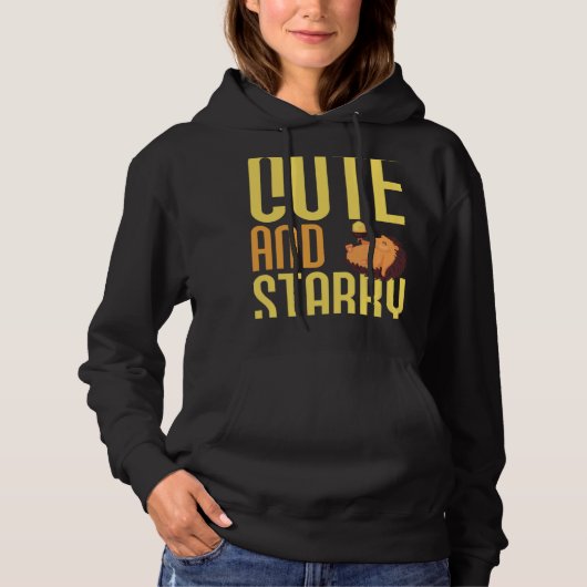 Hedgehog Cute And Stabby Hedgehog Hoodie (Vorderseite)