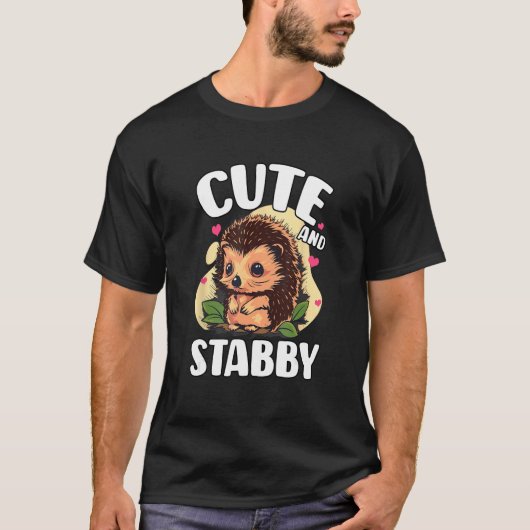 Hedgehog Design For Forest Animal Cute And Stabb T-Shirt (Vorderseite)