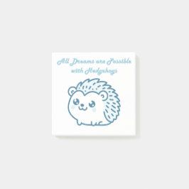 Hedgehog dream post it post-it klebezettel