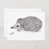 HEDGEHOG FEIERTAGSPOSTKARTE (Vorne/Hinten)