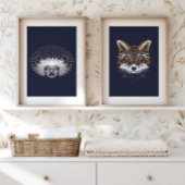 Hedgehog | Forest Animal Hedgehog Wall Print Poster