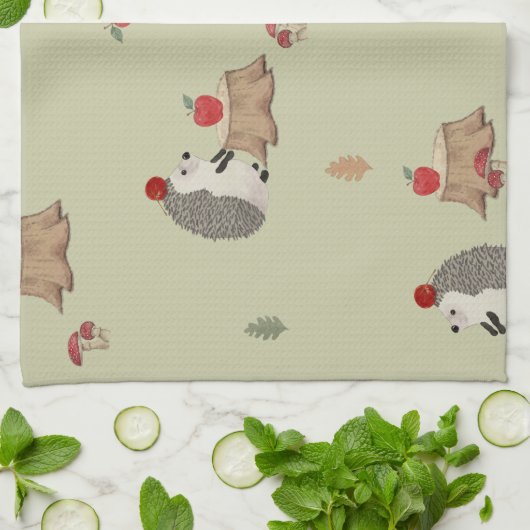 Hedgehog Geschirrtuch (Gefaltet)