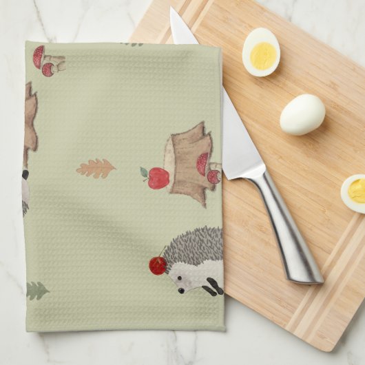 Hedgehog Geschirrtuch (Viertel Falte)