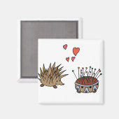 Hedgehog - Igel Magnet (Vorderseite/Rückseite)