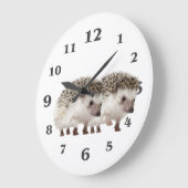 Hedgehog image for Acrylic Wall Clock Große Wanduhr (Winkel)