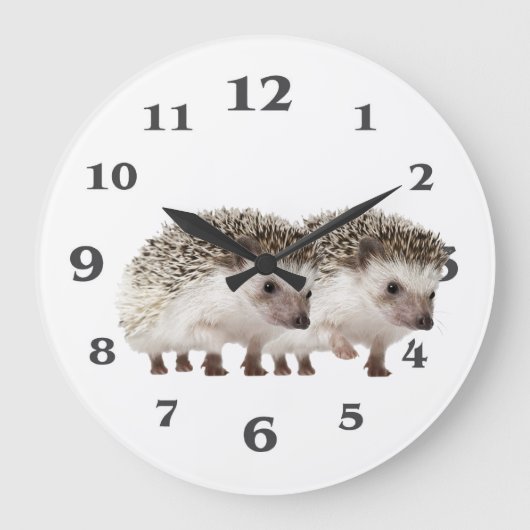 Hedgehog image for Acrylic Wall Clock Große Wanduhr (Vorderseite)