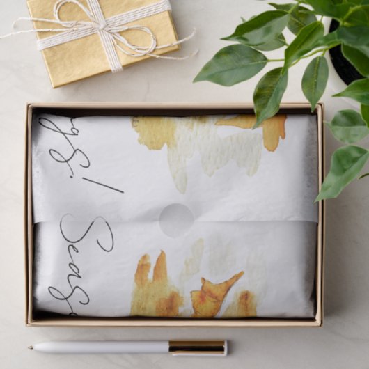 Hedgehog In Fall Leaves Seidenpapier (Geschenk)