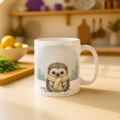 Hedgehog Mug Cute Watercolor Winter Christmas Gift Kaffeetasse