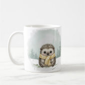Hedgehog Mug Cute Watercolor Winter Christmas Gift Kaffeetasse (Links)