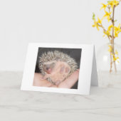 Hedgehog Notecard Karte (Gelbe Blume)