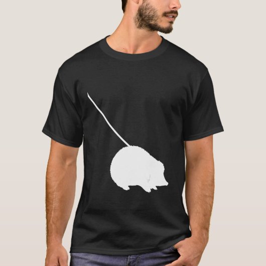 Hedgehog on a Leash Cute Pet Animal T-Shirt (Vorderseite)